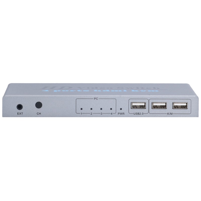KVM Switch 4 Input 1 Output 4 Port HighDefinition Multimedia