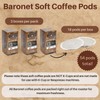 Baronet Coffee Pods [Crème Brulee-54 Pods] Flavored Single Cup Use,