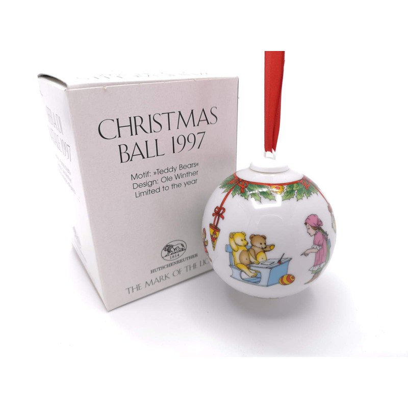 Hutschenreuther Ole Winther 1997 Bear House Christmas Bauble