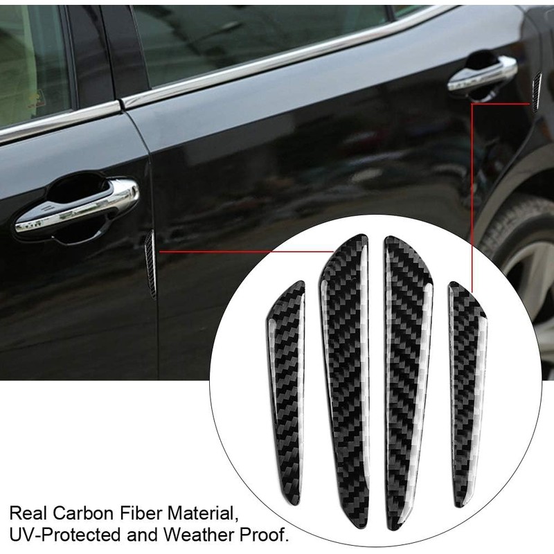 KIMISS 4Pcs Protector de Borde de Puerta de Fibra de