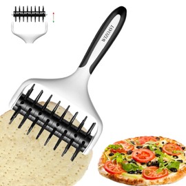 WIZOAVI Professional Pizza Making Tools Set – Dough Roller, Pizza Roller, Pizza Dough Docker, Pastry Roller, Pizza Press & Essential Pizza Tools for Perfect Homemade or Commercial Pizzas!
