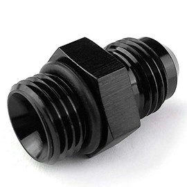 6AN to AN6 6AN Male Adapter Fitting ORB O-ring Boss AN6 Black - F1AD1-06A-06R