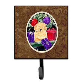 Caroline's Treasures SS8581SH4 Golden Retriever Leash Holder or Key Hook, 7Hx4.25W, Multicolor