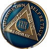 Ranger Industries 29 Year AA Medallion Metallic Midnight Blue Sobriety