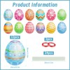 YiYa 12 Pcs Easter Egg Outdoor Decorations Waterproof Easter Garden
