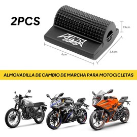 2 Pcs Funda Protectora para Palanca de Cambios de Motocicleta, Negro Paquete de Almohadillas para Palanca de Cambios de Motocicleta, Funda Protectora Antideslizante