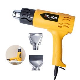 BILLION GOLD Hot Air Blower, 1800W Heat Gun 300℃/600℃ with 2 Temperature Settings, Overheating Protection, Hot Air Gun for Crafts, Shrinking, Removing Paint, DIY