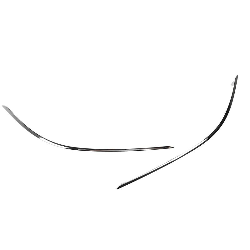 2pcs Front Bumper Lower Chrome Molding Trim Replacement For Benz