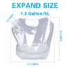 Soddeph Collapsible Water Container Bag, BPA Free Food Grade Clear