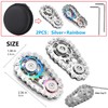 【2PCS】Fidget Spinners Toys for Adults & Teens - Metal Fidget