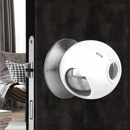 Large Size Door Knob Safety Cover for Kids (4 Pack) Child Proof Door Knob Covers Keep Kids from Opening Doors Baby Proof Door Knob Covers Fit Big Diameter Door Knob - Garage Bathroom Front Door Pantry