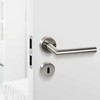 Stainless Steel Door Fitting, Door Handle on Round Rosette
