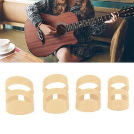 Fingertip Picks, S M L XL Perfect Fit Guitar Finger Picks for Bass (Beige)