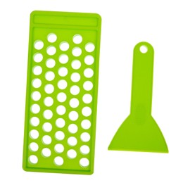 FRCOLOR Lip Gloss Making Kits 2pcs Lipstick Filling Mold Base Lip Gloss Filling Tray Making Kit Maker Empty Containers Lip Gloss Making Kit Diy Kit Flip Chip Plastic Filler Lip Gloss Stuff