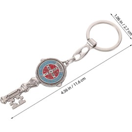 INOOMP 10 llaveros con medalla y cruz de San Benito en aleación - Llaveros en forma de llave para hombres y mujeres católicos en tiendas de iglesia y peregrinaciones