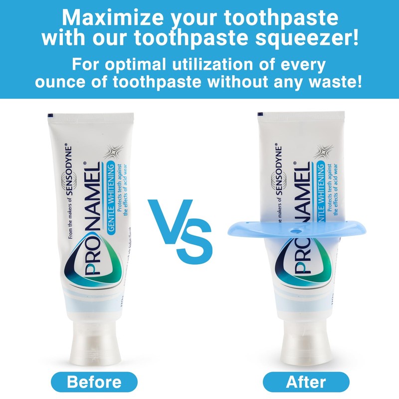 Self-Closing XXL Toothpaste Caps 3-Pack White, Sensodyne Pronamel Compatible by