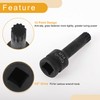 Partuto 1 Pc 12 Point Universal Impact Socket for Car