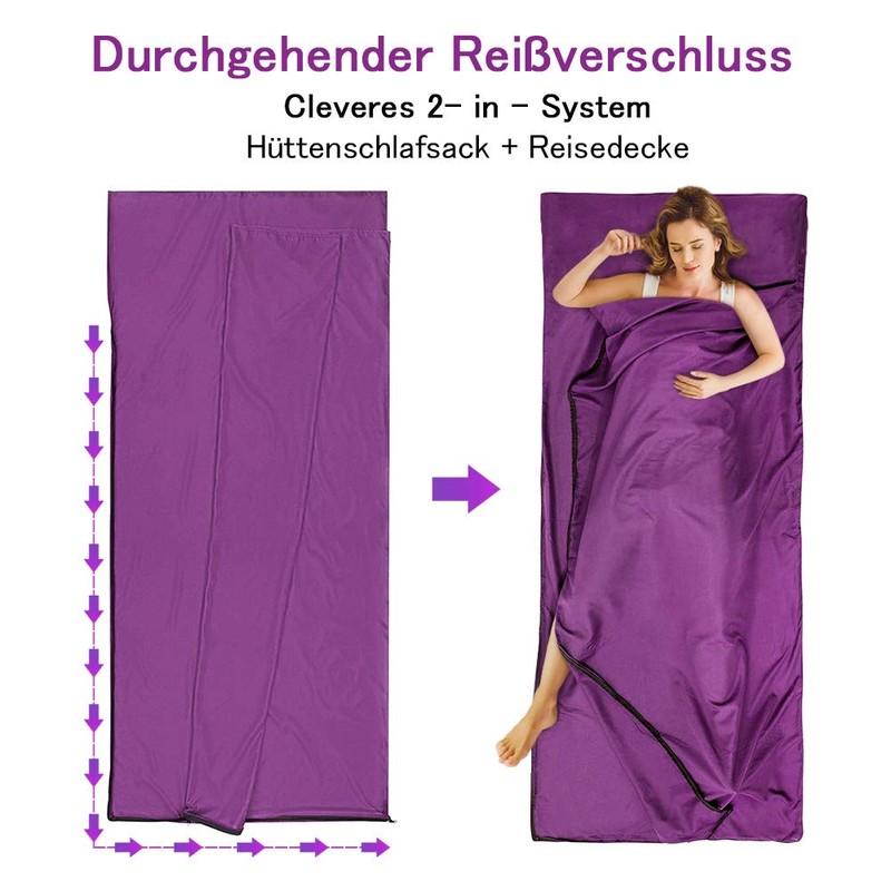 WILLNORN Sleeping Bag Liner,Travel Sheets & Adult Sleep Sack for