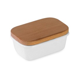 atRise Mahoroba Enamel Butter Case (White, 13*8*6.5)