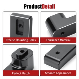 2pcs Spyder Passenger Floorboard Risers, Adjustable Rear Pedal Footpeg Extension Kit for 2010-2021 Can Am Spyder RT,Spyder Passenger footpeg,black