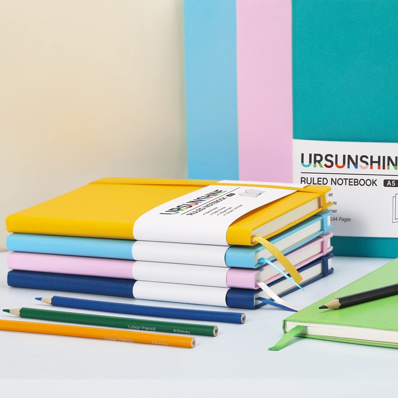 URSUNSHINE Ruled Notebook/Journal - Classic Lined Journal/Notebook, Hardcover with Thick