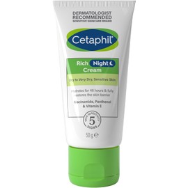 Cetaphil Rich Night Cream, 50g, For Dry To Very Dry