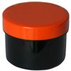 30 ointment containers, cream jars, flat black, 35 ml capacity