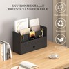 Bamboo Mail Organizer Countertop Desktop with Drawer - Desk Organizer