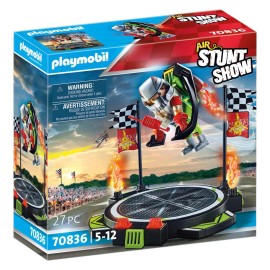 Playmobil Air Stunt Show Stuntman Jetpack Playset With Accessories For Kids Ages 5-12