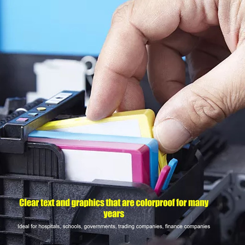 4Pcs Ink Cartridges Compatible Refill Replacement 4 Colors BK C