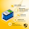 SEFEPODER 2 Pack 12V 15Ah LiFePO4 Deep Cycle Battery, 2000+