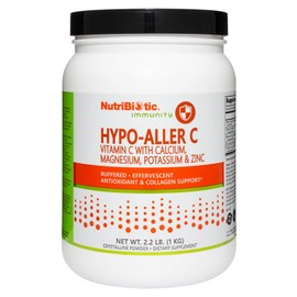 NutriBiotic - Hypo-Aller C Powder Vitamin C & Minerals, 2.2 Lb | 1300 Mg Vitamin C for Antioxidant & Collagen Support | Buffered with Calcium, Magnesium, Zinc & Potassium | Gluten & GMO Free