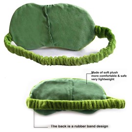 LHKJ 3D Sleeping Mask Cute Frog Eye Mask Sleeping Goggles Sleep Travel Mask