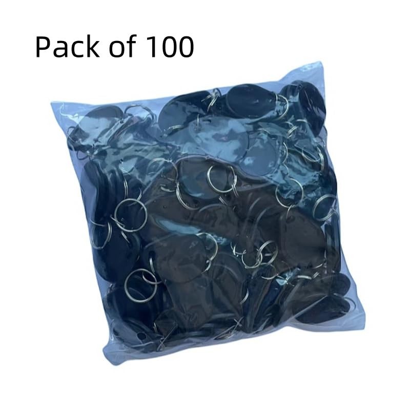 100pcs MF Classic 1K RFID Fob 13.56mhz ISO14443A Key for