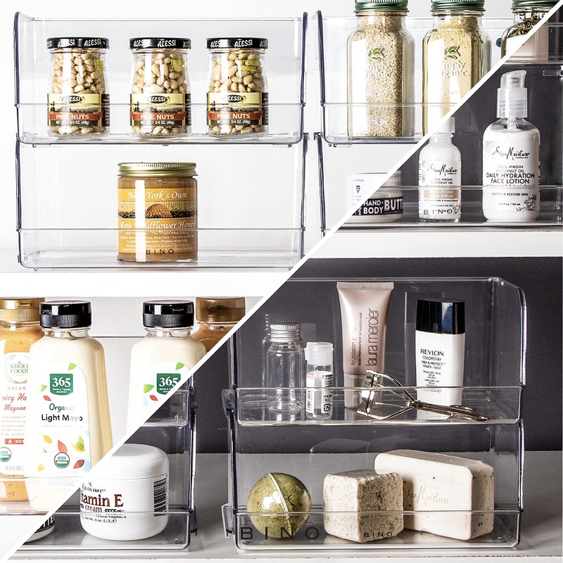 BINO | Stackable Plastic Storage Bins, Medium | THE MYRIAD