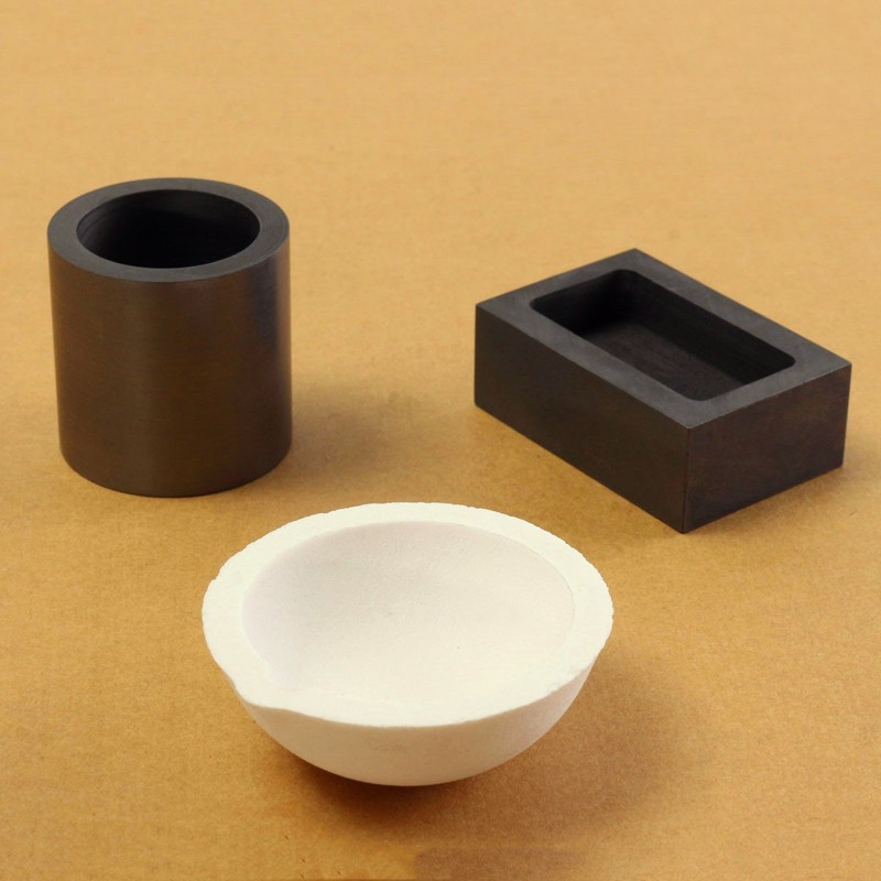 MASUNN 16Oz Gold Graphit Crucible Cup + Zangen + 1