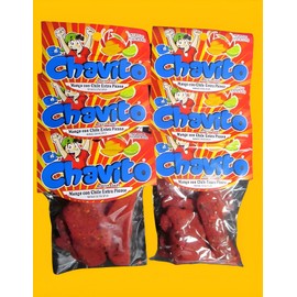 Chavito 6 - Chavito Mango con Chile Extra Picoso 3 oz 85g - Mango Slices Covered w/Spice