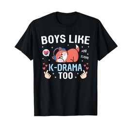 Boys Like K-Drama Too Fox Cute Boys Korean Drama Kids Kdrama T-Shirt