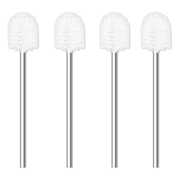 Toilet Brush, 4PCS Toilet Brushes with Stainless Steel Handle, Standing