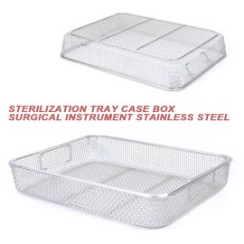 SENDERPICK High Temperature Sterilization Basket Surgical Instrument Tray Stainless Steel