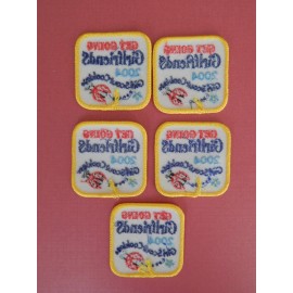 Girl Scouts Cookies GET GOING GIRLFRIENDS Badge Patch 2004 Lady Bug Embroidered