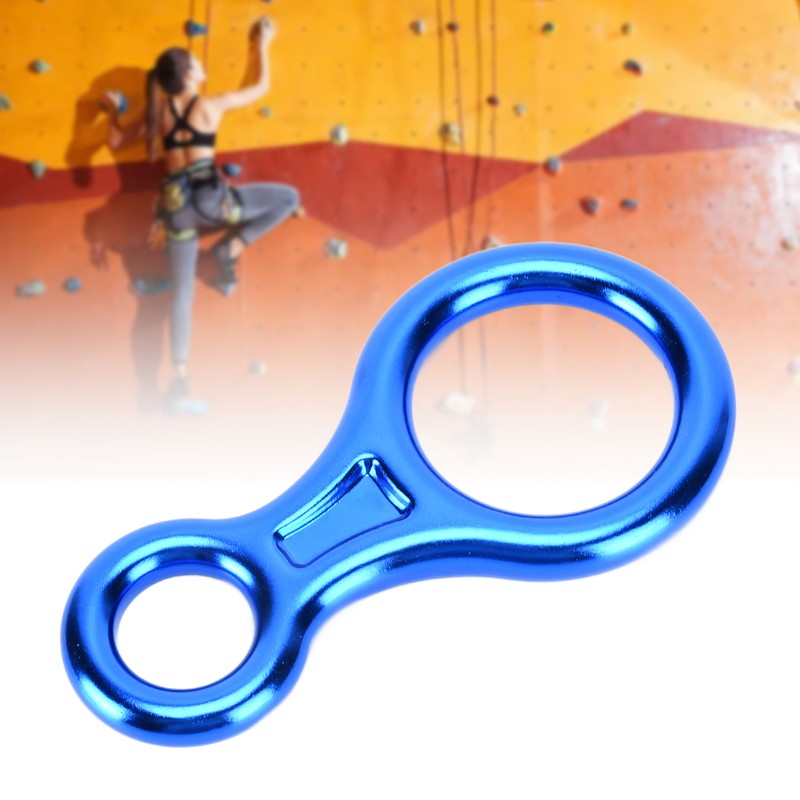Descender Figure 8 Shape Aluminium Alloy 45KN Descent Abseiling Device