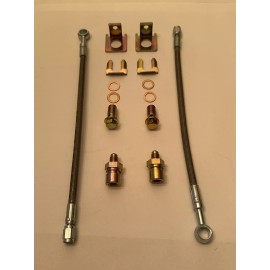 Papi Noah 1978-79 Seville Metic Caliper Braided Stainless Steel Brake Line Hose Full Kit