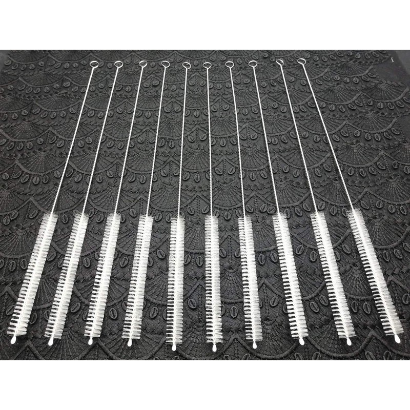 AFUUFA Straw Brush Set 10 Pieces Tube Cleaner Extension 12