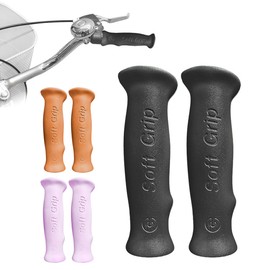 Puños Bicicleta Vintage Ergonómicos Hule 125mm (Negro)