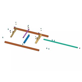 Farmmac Portable Chainsaw Mill 16''-36'' Planking Milling Lumber with 5'' Felling Wedge