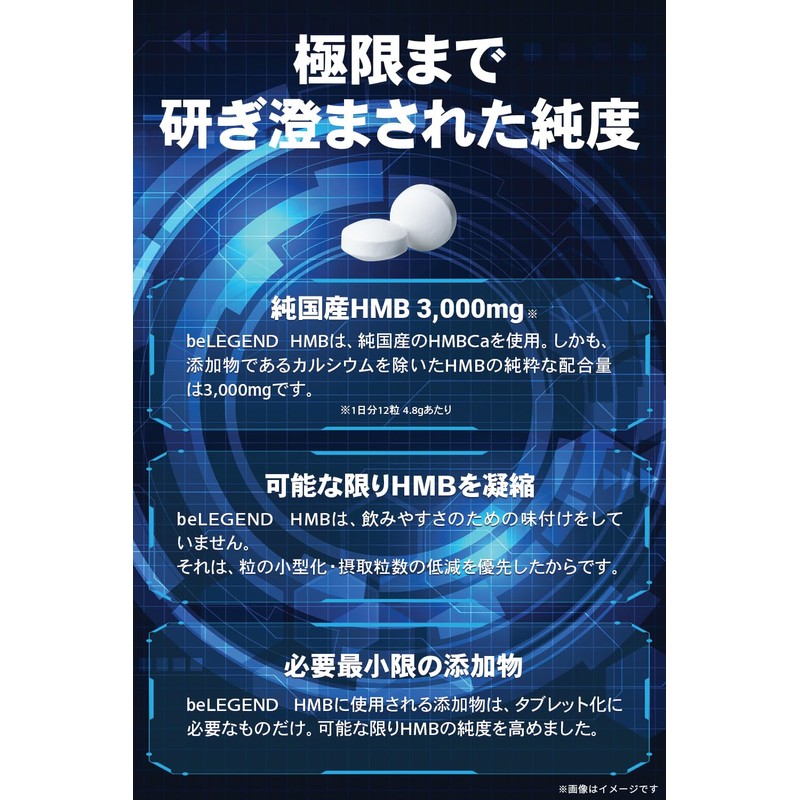 ビーレジェンド HMB インフォームドスポーツ取得 国内製造 3000mg 360粒 タブレット 30日分 1ヶ月