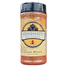 Mississippi Spice Company Premium Rubs and Seasonings, Cajun Blend, All Purpose Spicy Seasoning, 10 oz