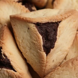 Green's Bakery Bulk Chocolate Chip Hamantashen Kosher Cookie Pastry - 10 lbs. (Approximately 135 cookies in each box)