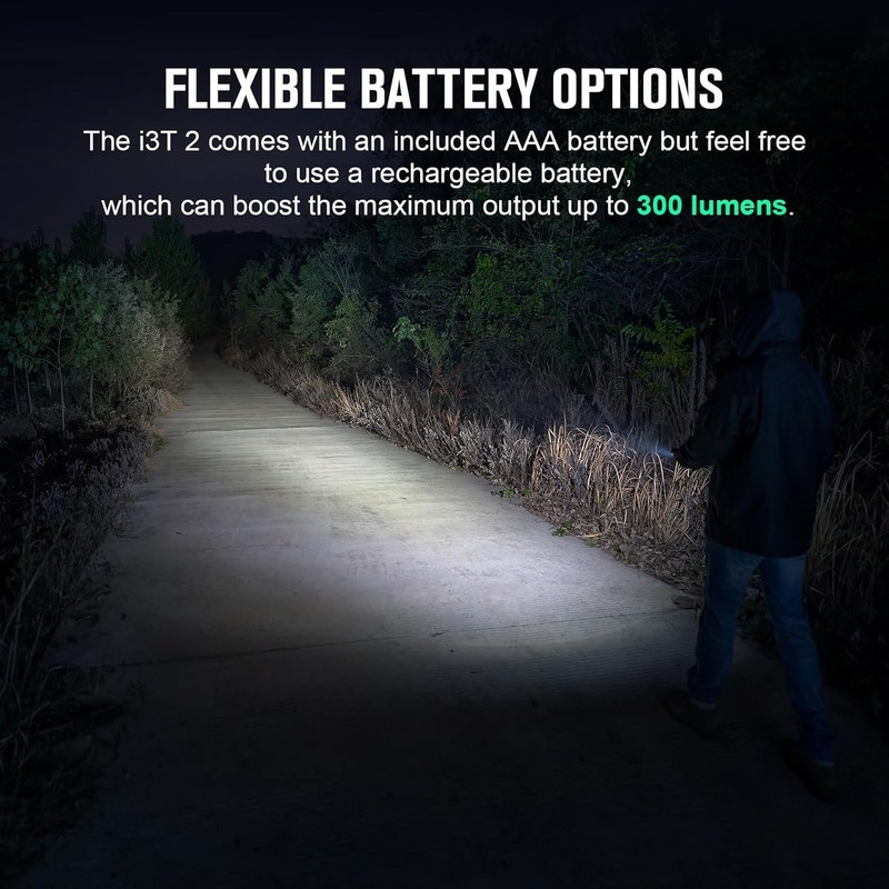 OLIGHT I3T 2 EOS Pocket EDC Flashlight, 200 Lumens Compact
